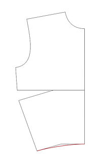 Truing the bodice block seams