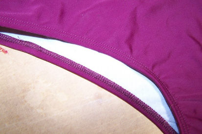 Fold over seam for elastic application