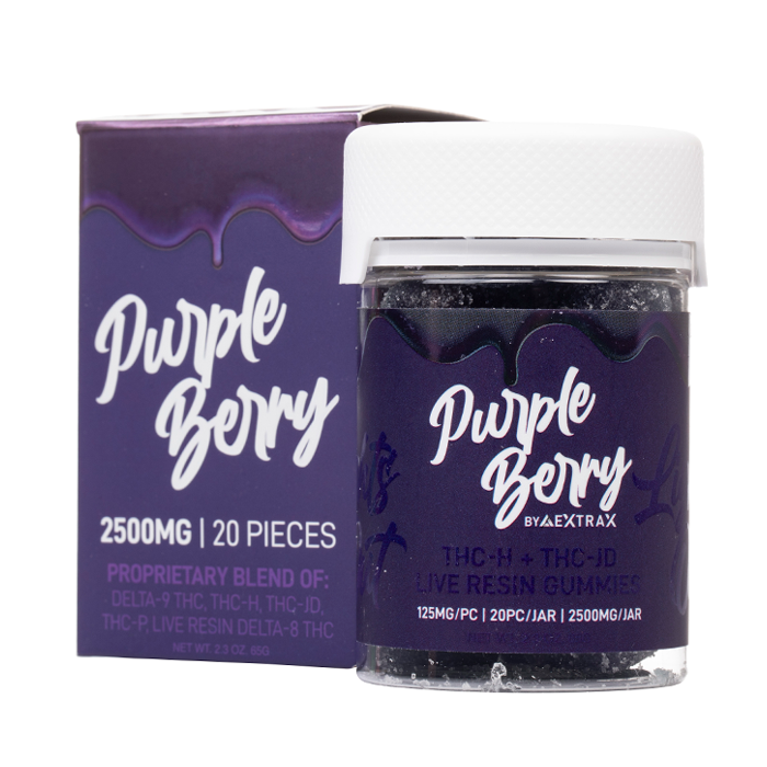 Delta Extrax Lights Out Gummies 3500mg - Purple Berry