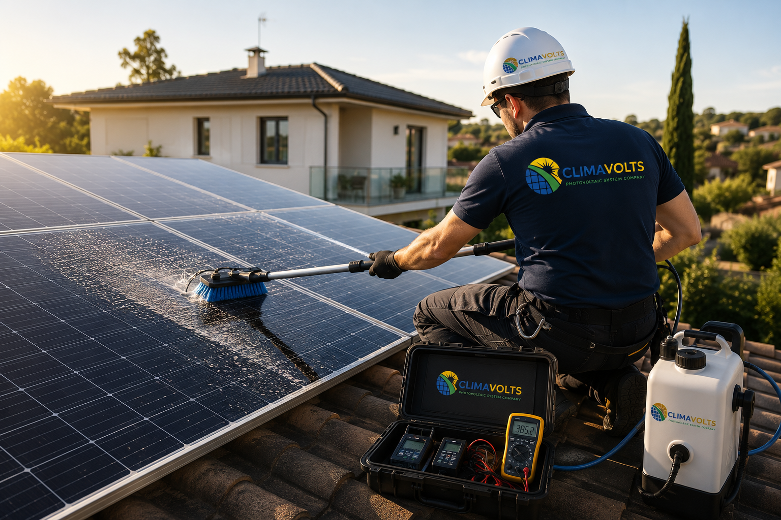 Lavaggio e manutenzione pannelli fotovoltaici
