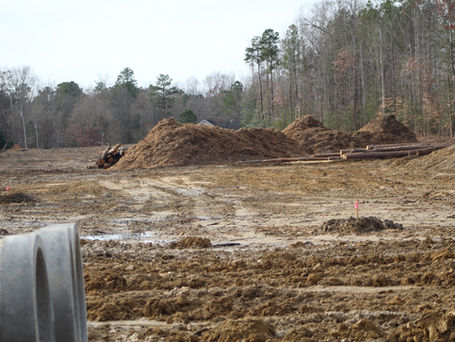 Clearing land for new subdivision