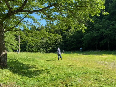 白布温泉 共同作業(草刈り)