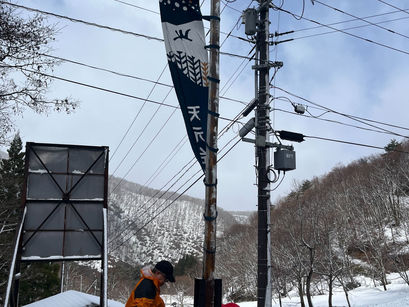 春、大のぼり設置