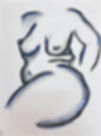 blue and black drawing