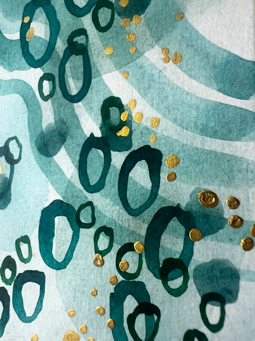 Thumbnail: Original Abstract Watercolour Painting “P”