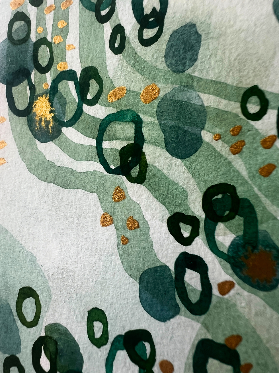 Thumbnail: Original Abstract Watercolour Painting ”L”