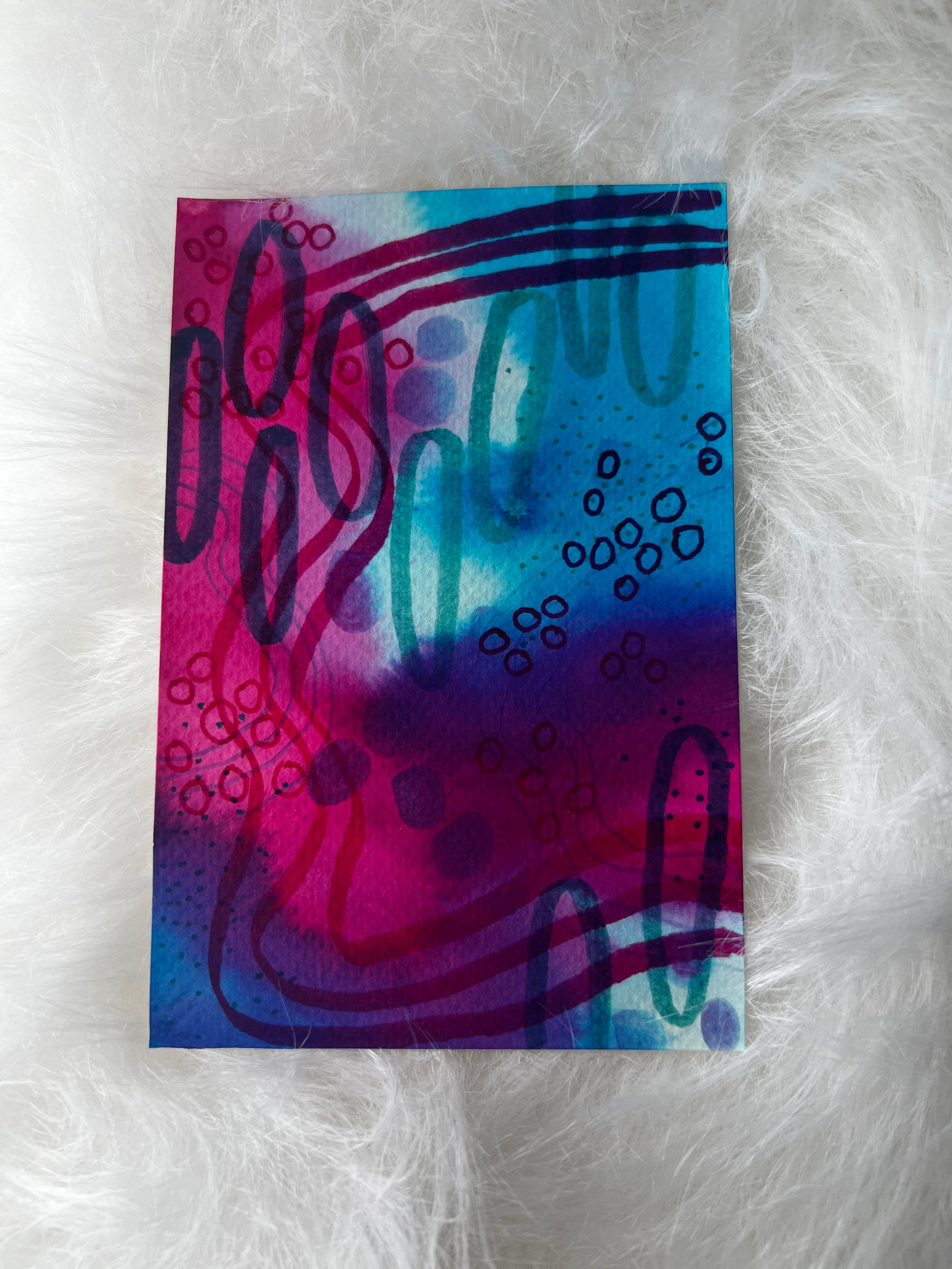 Original Abstract Ink Painting “A”