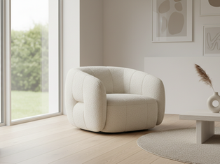 Enhance Your Living Space with Cream Boucle Chairs UK