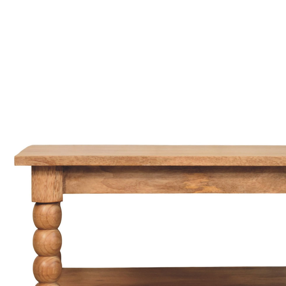 Thumbnail: Spindle Golden Teak Coffee Table