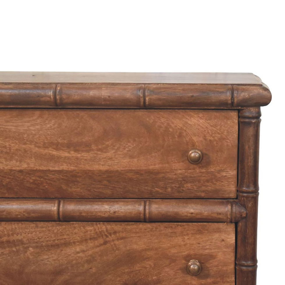 Thumbnail: Bamboo Carved 3-Drawer Chest