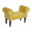 Thumbnail: Mini Mustard Velvet Bench