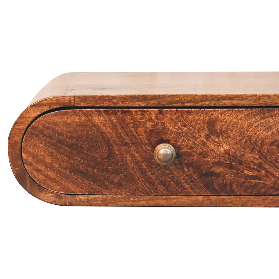 Thumbnail: Wall Mounted California Walnut Console Table