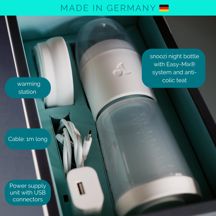 Thumbnail: Snoozi Set: Baby Night Bottle + Automatic Bottle Warmer