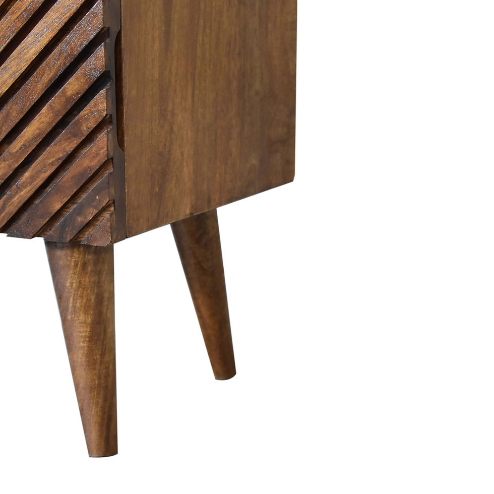 Thumbnail: Lille 2 Drawer Chestnut Bedside