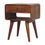 Thumbnail: Avora Chestnut Nightstand with Drawer and open slot