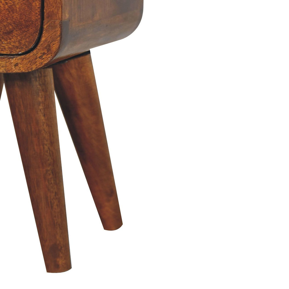 Thumbnail: Extra Mini Chestnut Curve Open Slot Bedside