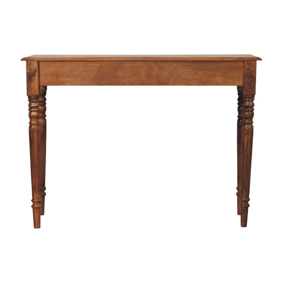 Thumbnail: Three Drawer Console with Turned Legs