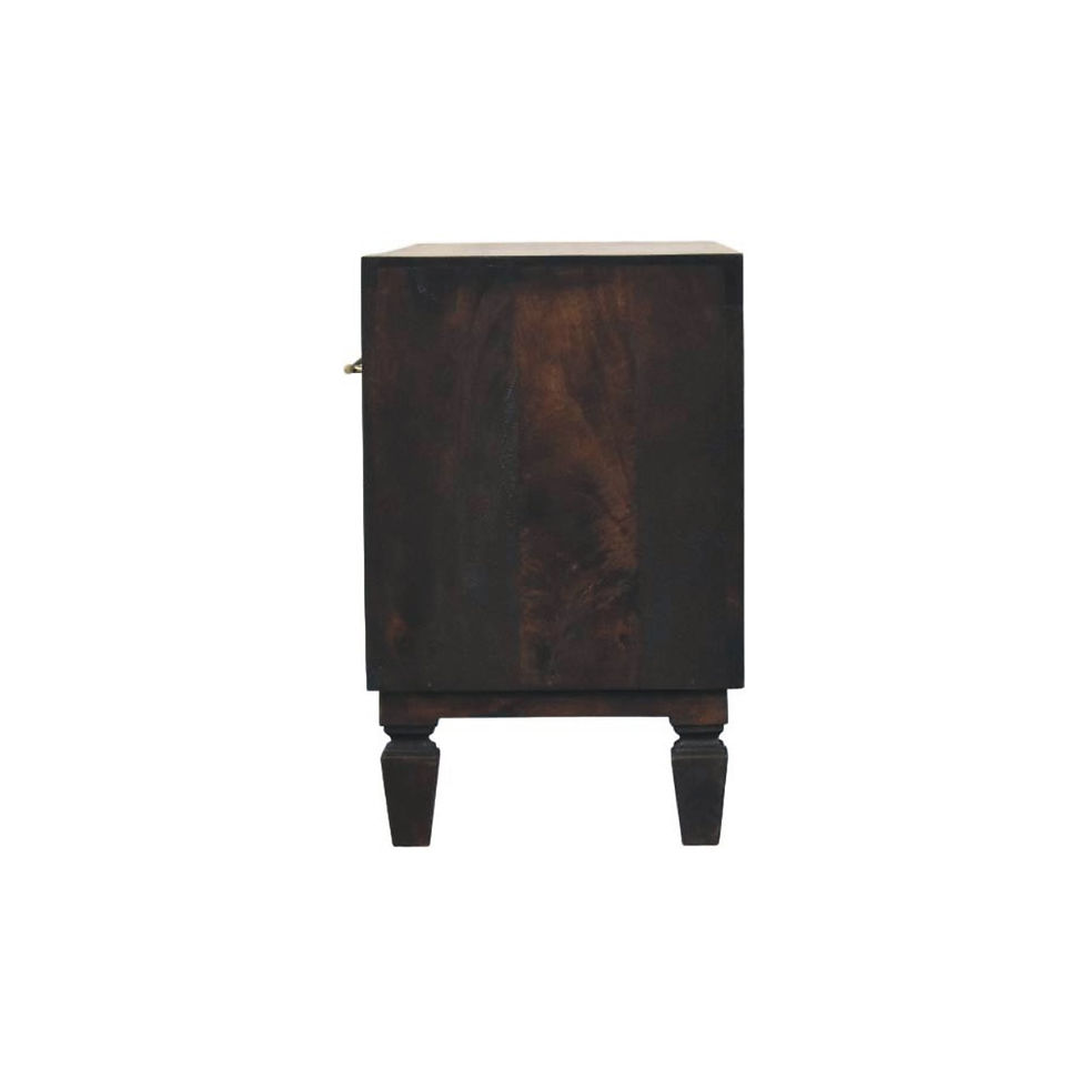 Thumbnail: Cadiz Carved Shoe Storage Bench