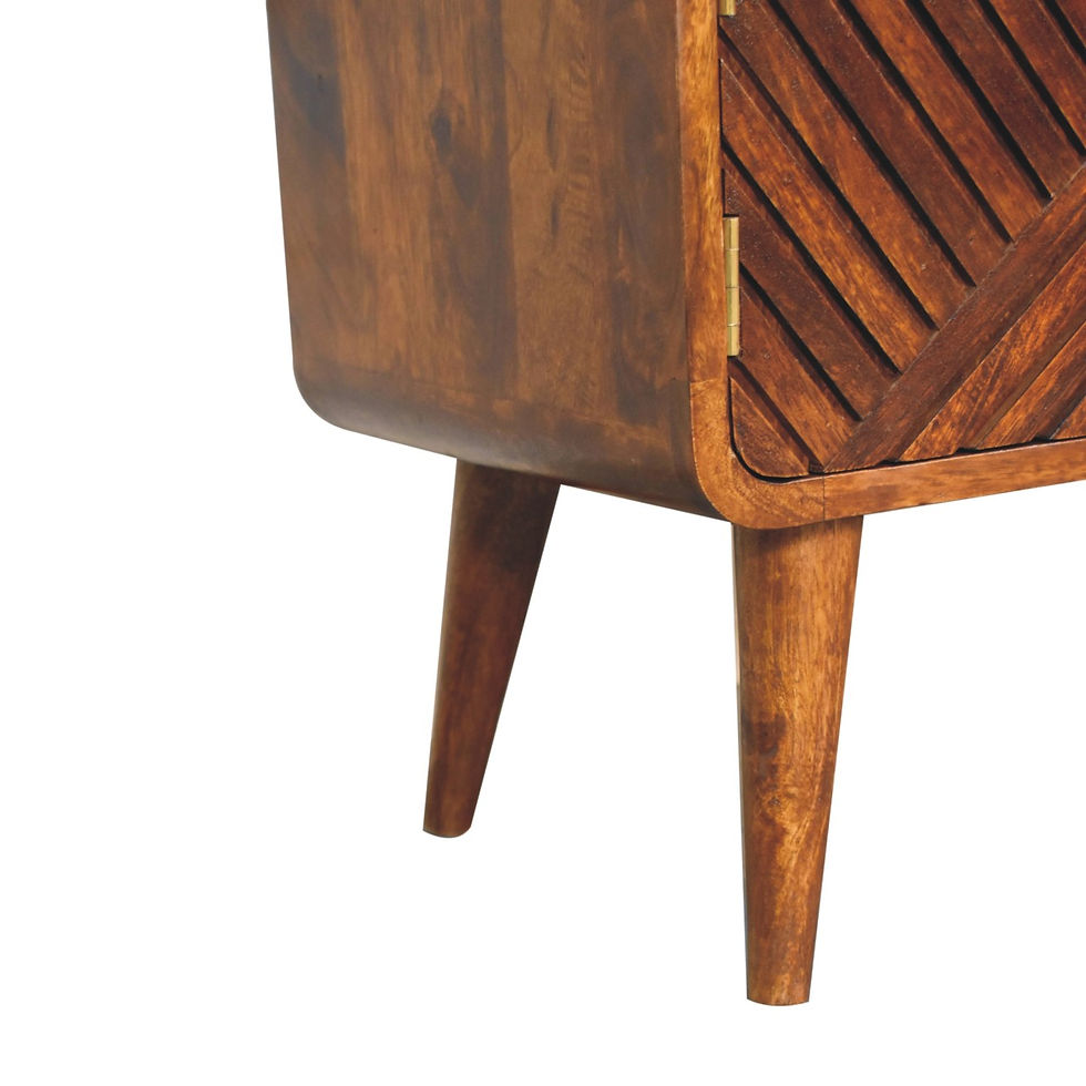 Thumbnail: Boucle Carved Chestnut Telephone Table