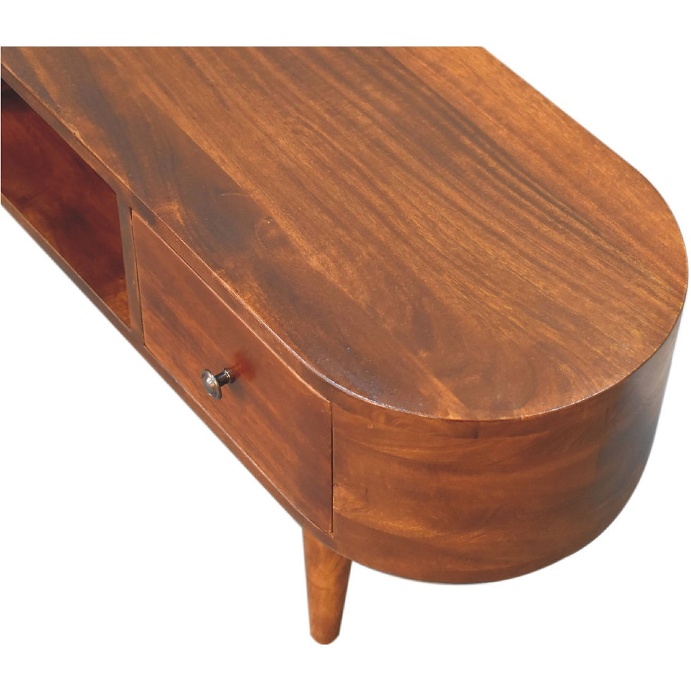 Thumbnail: Chestnut Round Open Media Unit