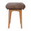 Thumbnail: Mocha Faux Fur Curved Bench