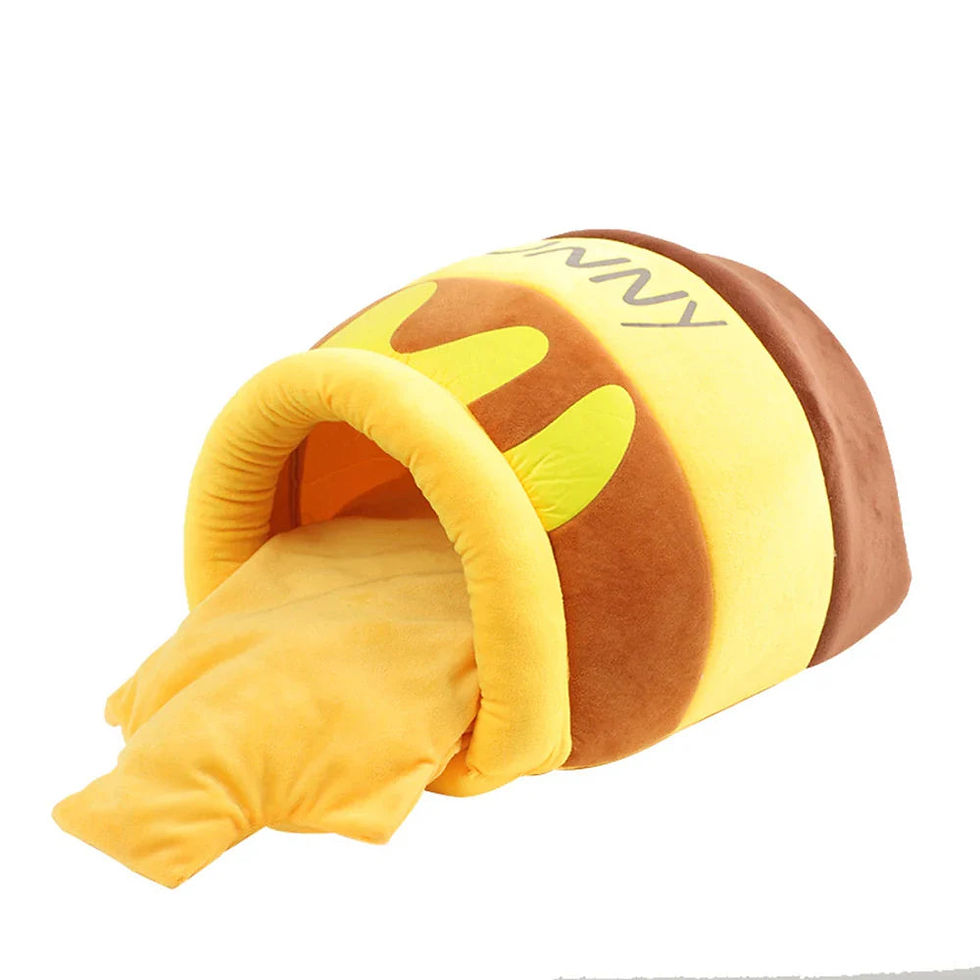 Thumbnail: Adorable Honey Jar Theme Cat Bed