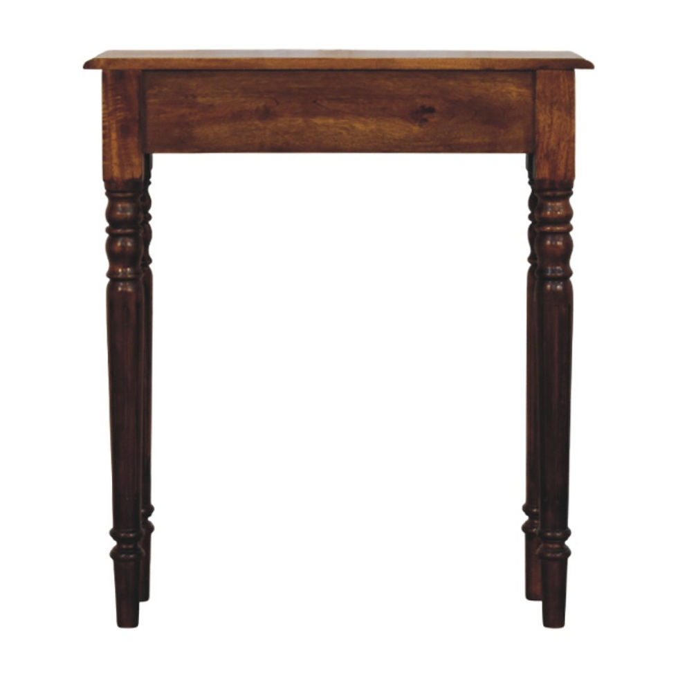 Thumbnail: Turned Legs 1 Drawer Chestnut Console