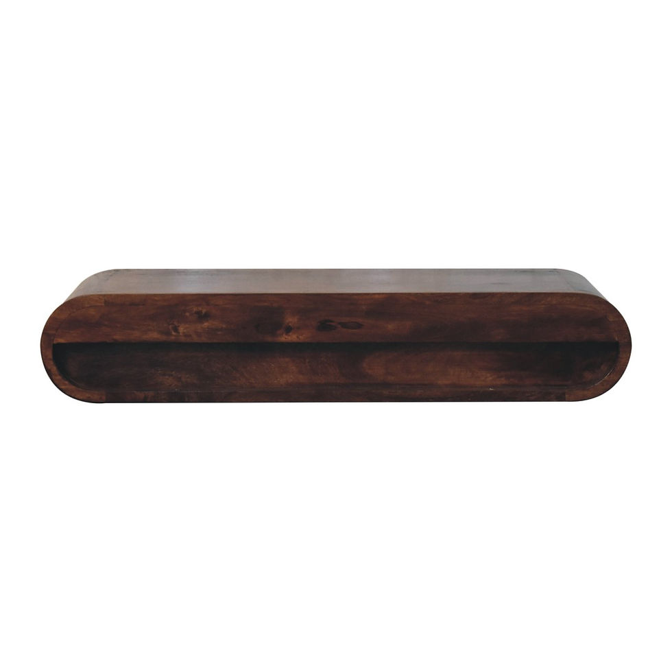Thumbnail: Wall Mounted California Walnut Console Table