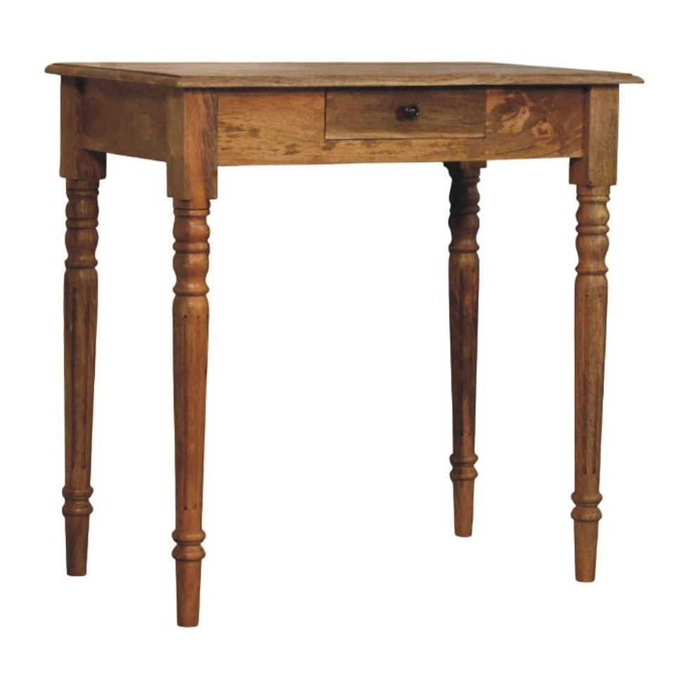Thumbnail: Oakish Turned Leg Writing Desk
