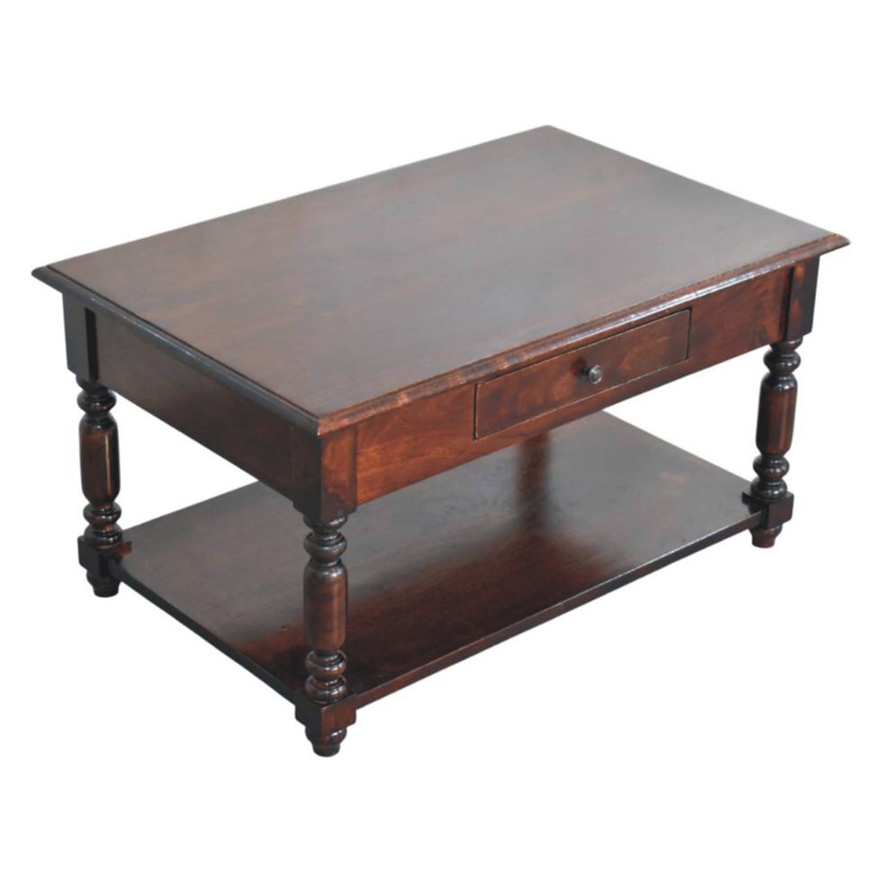 Thumbnail: Turned Legs Cherry Console Table