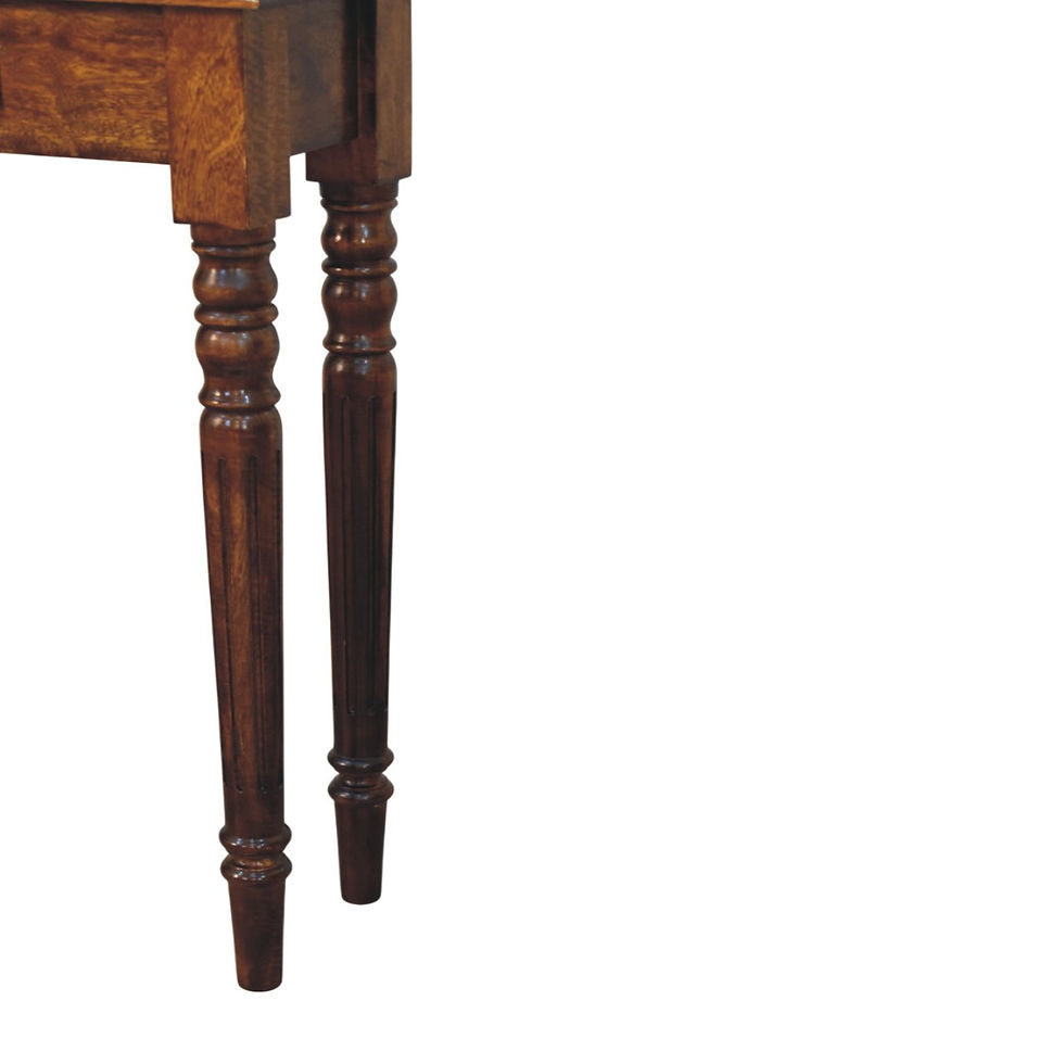 Thumbnail: Turned Legs 1 Drawer Chestnut Console