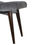 Thumbnail: Grey Cotton Velvet Curved Bench