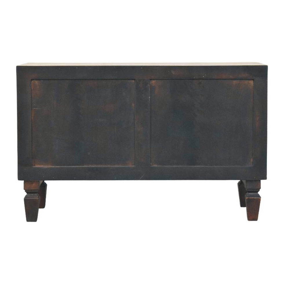 Thumbnail: Cadiz Carved Shoe Storage Bench