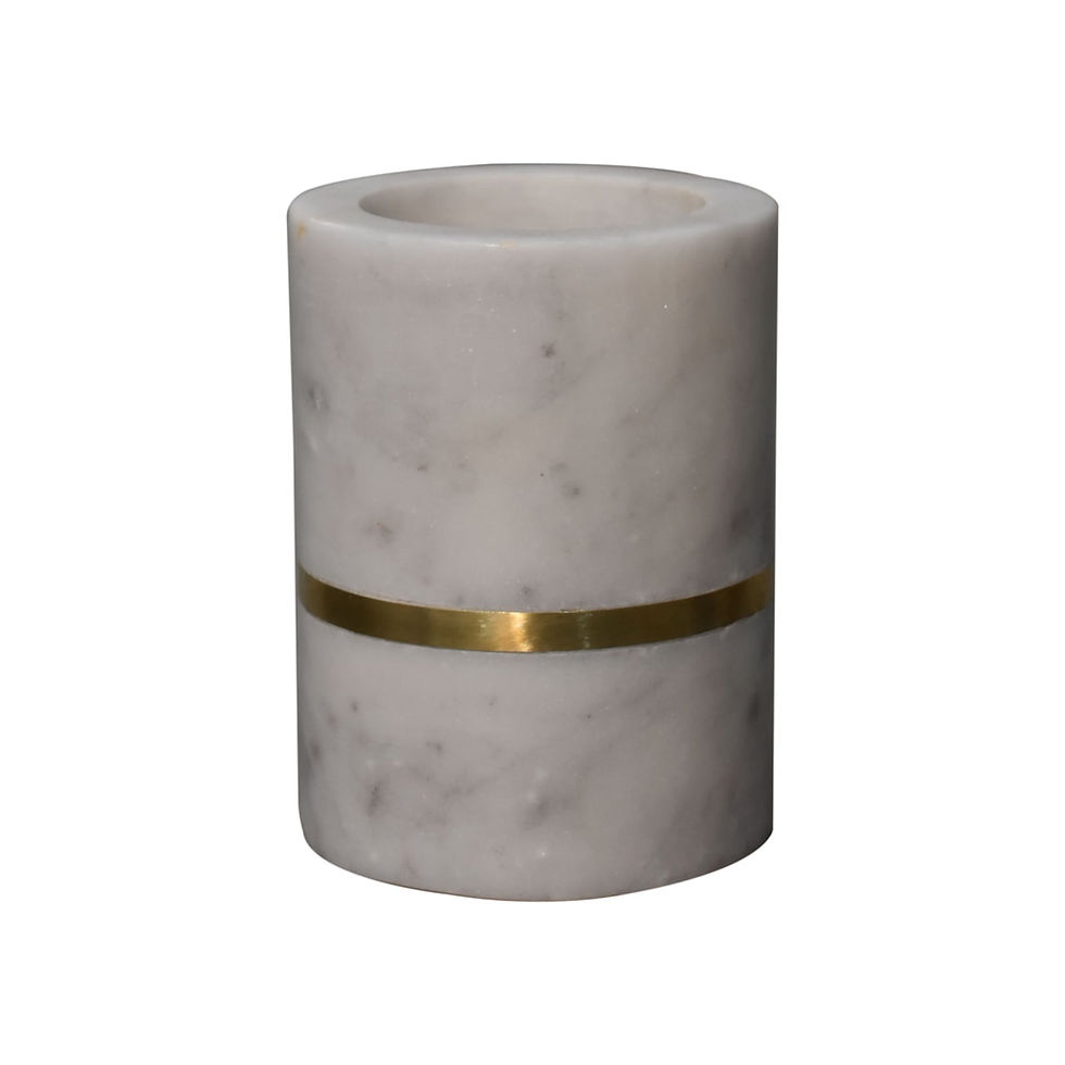 Thumbnail: Brass Inlay Bathroom Set of 5