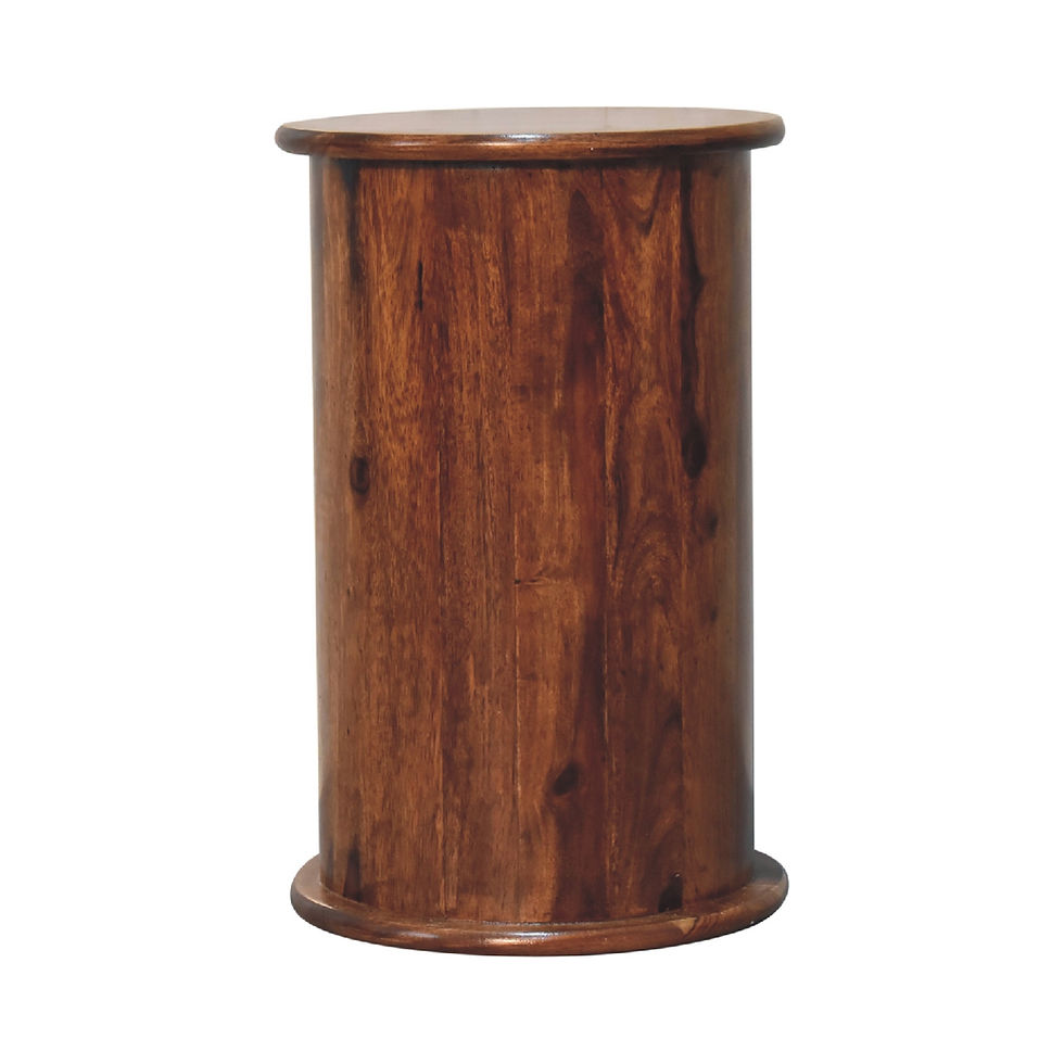 Thumbnail: 3 Drawer Chestnut Sheesham Drum