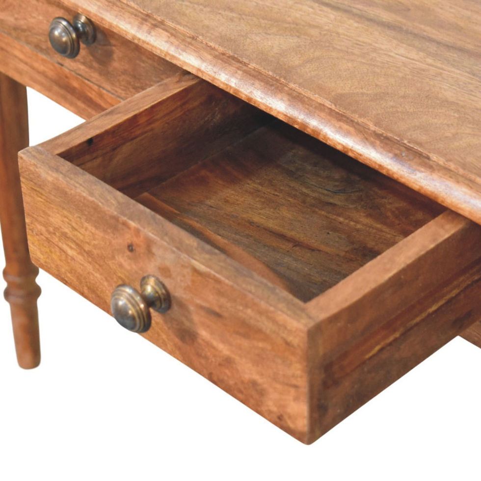 Thumbnail: Three Drawer Console with Turned Legs