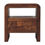 Thumbnail: Tiger Oak Open Bedside with Brass Handle