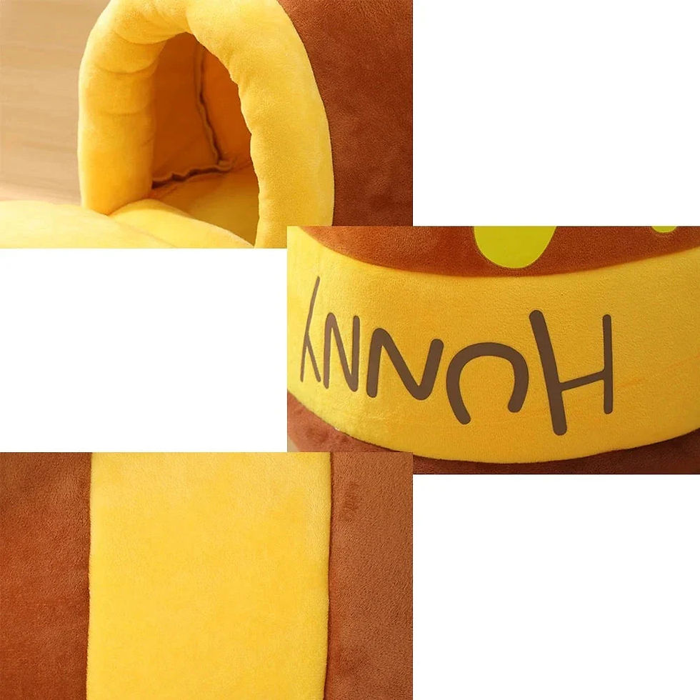 Thumbnail: Adorable Honey Jar Theme Cat Bed