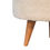 Thumbnail: Cream Boucle Rounded Footstool
