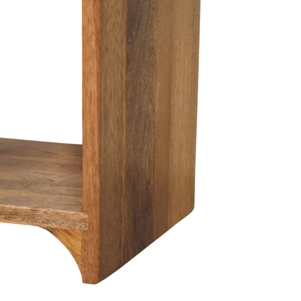 Thumbnail: Newton Mini Oak-ish Nightstand with a drawer and open shelf