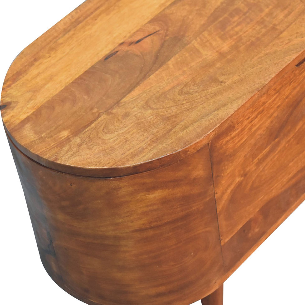 Thumbnail: Chestnut Rounded Lid up Blanket Box