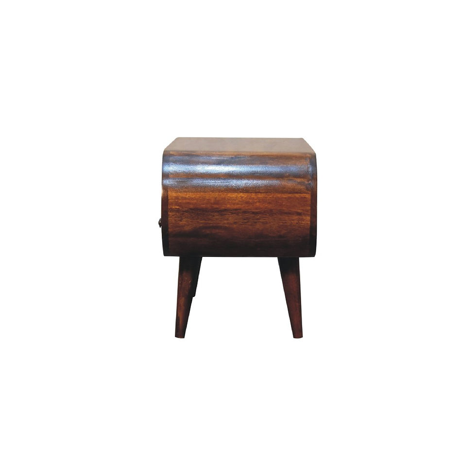 Thumbnail: Chestnut Circular TV Stand
