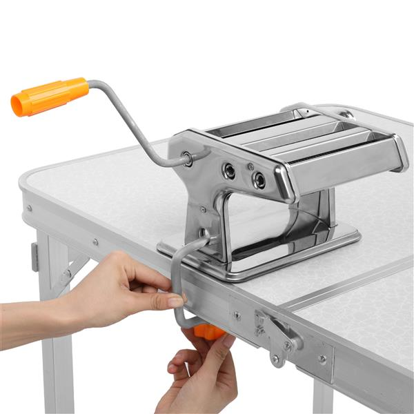 Thumbnail: Dual-Blade Stainless Steel Noodle Pasta Maker Machine 