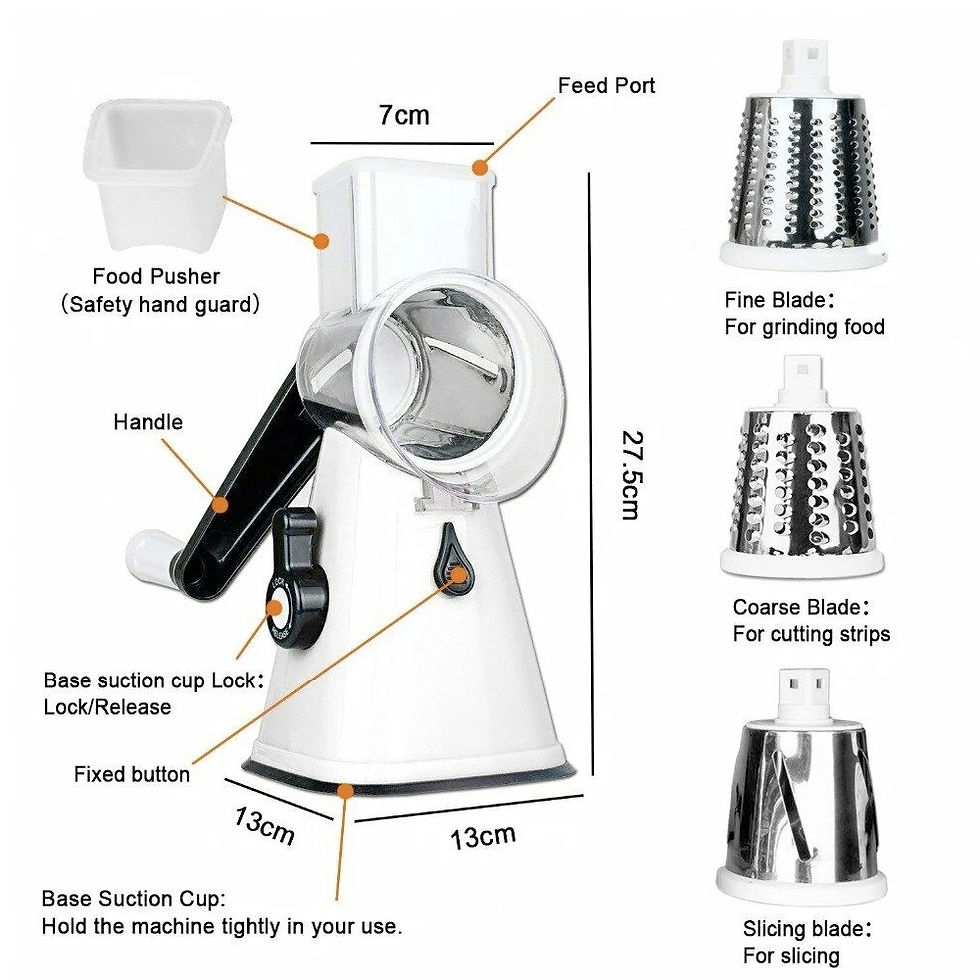 Thumbnail: Multi-functional Stainless Steel Kitchen Slicer Grater Kit