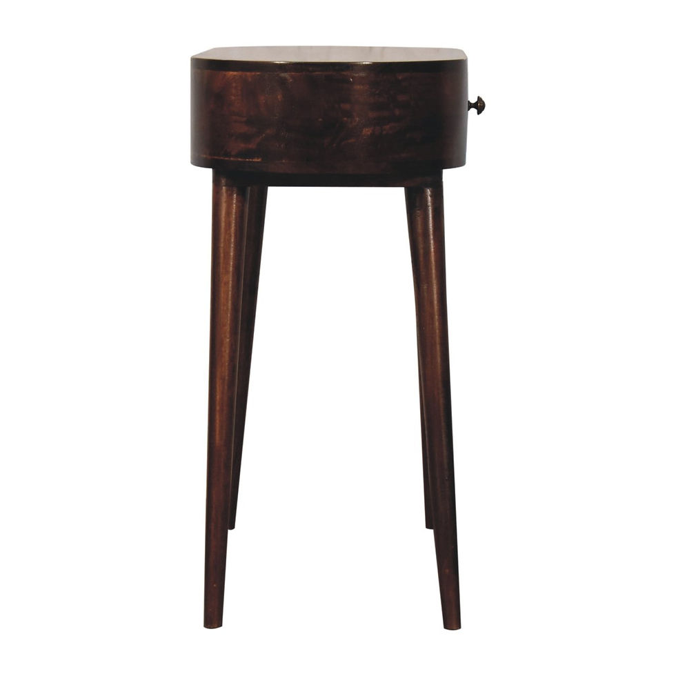 Thumbnail: California Walnut Rounded Small Console Table