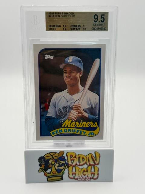 1989 Topps Traded Ken Griffey Jr. Rookie Card - #41T - BGS 9.5