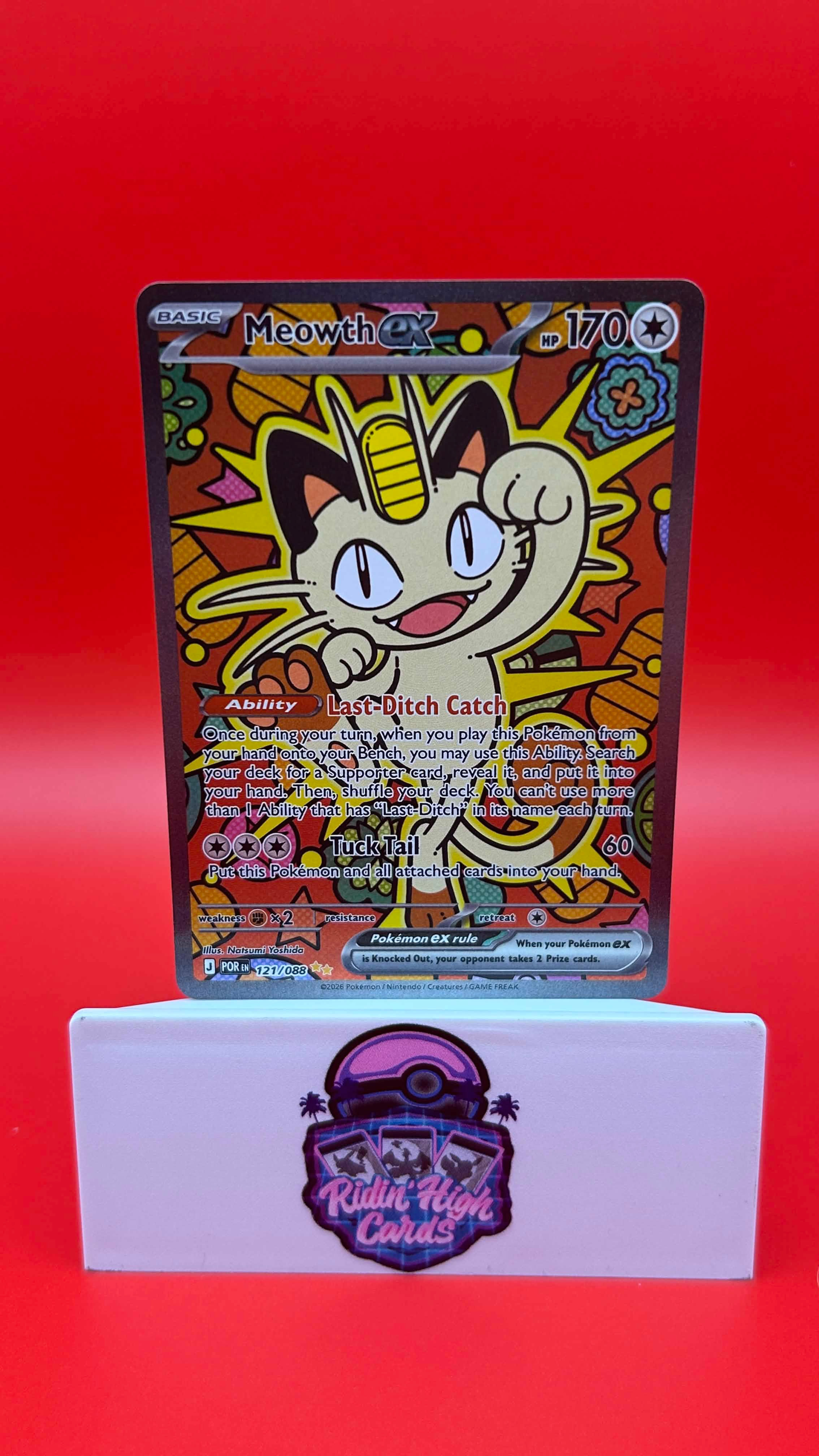 Meowth ex 121/088 Perfect Order - NM