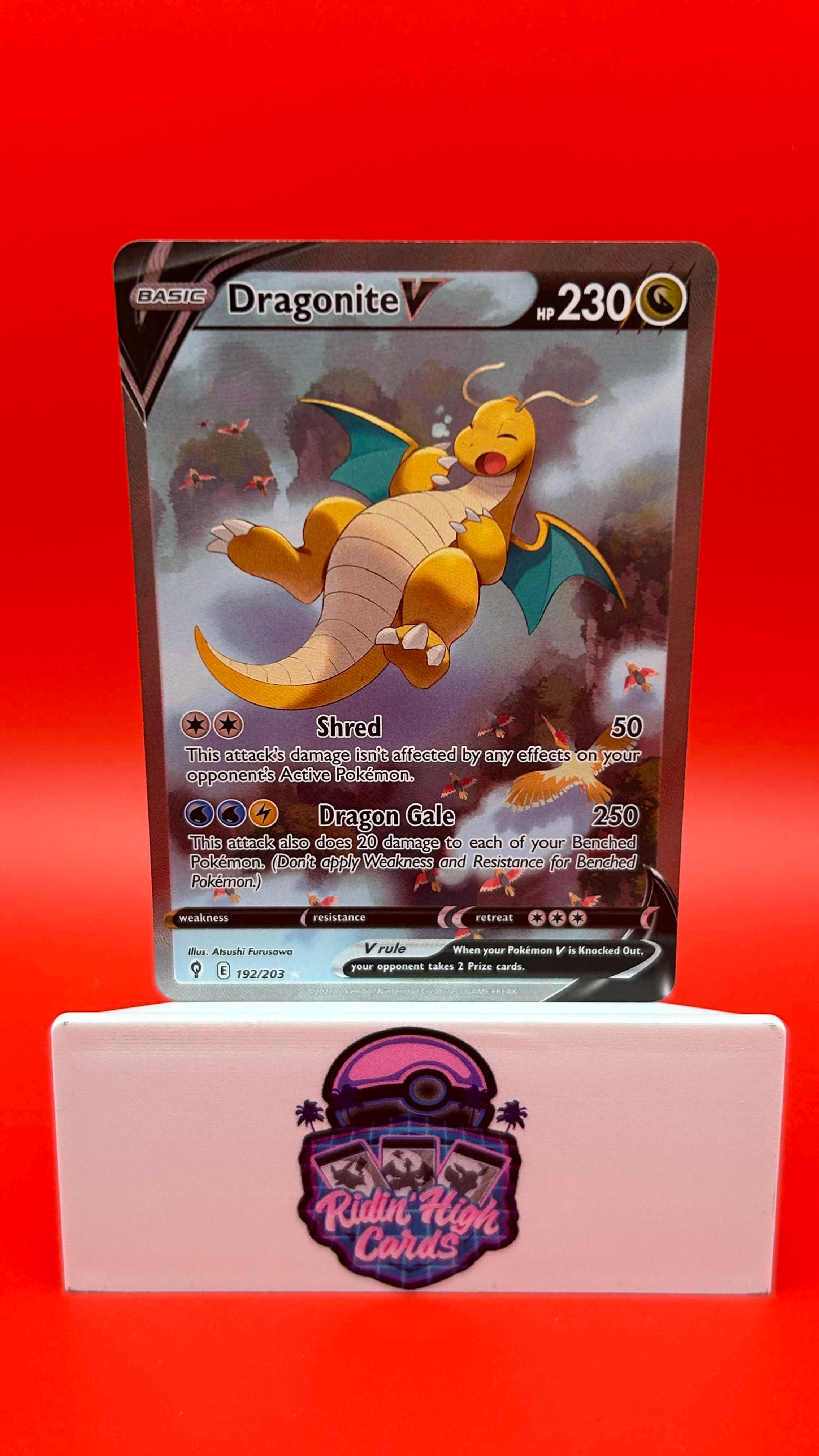 Dragonite V (Alternate Full Art) - SWSH07: Evolving Skies - NM
