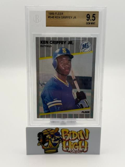 1989 Fleer Ken Griffey Jr. Rookie - #548 - BGS 9.5