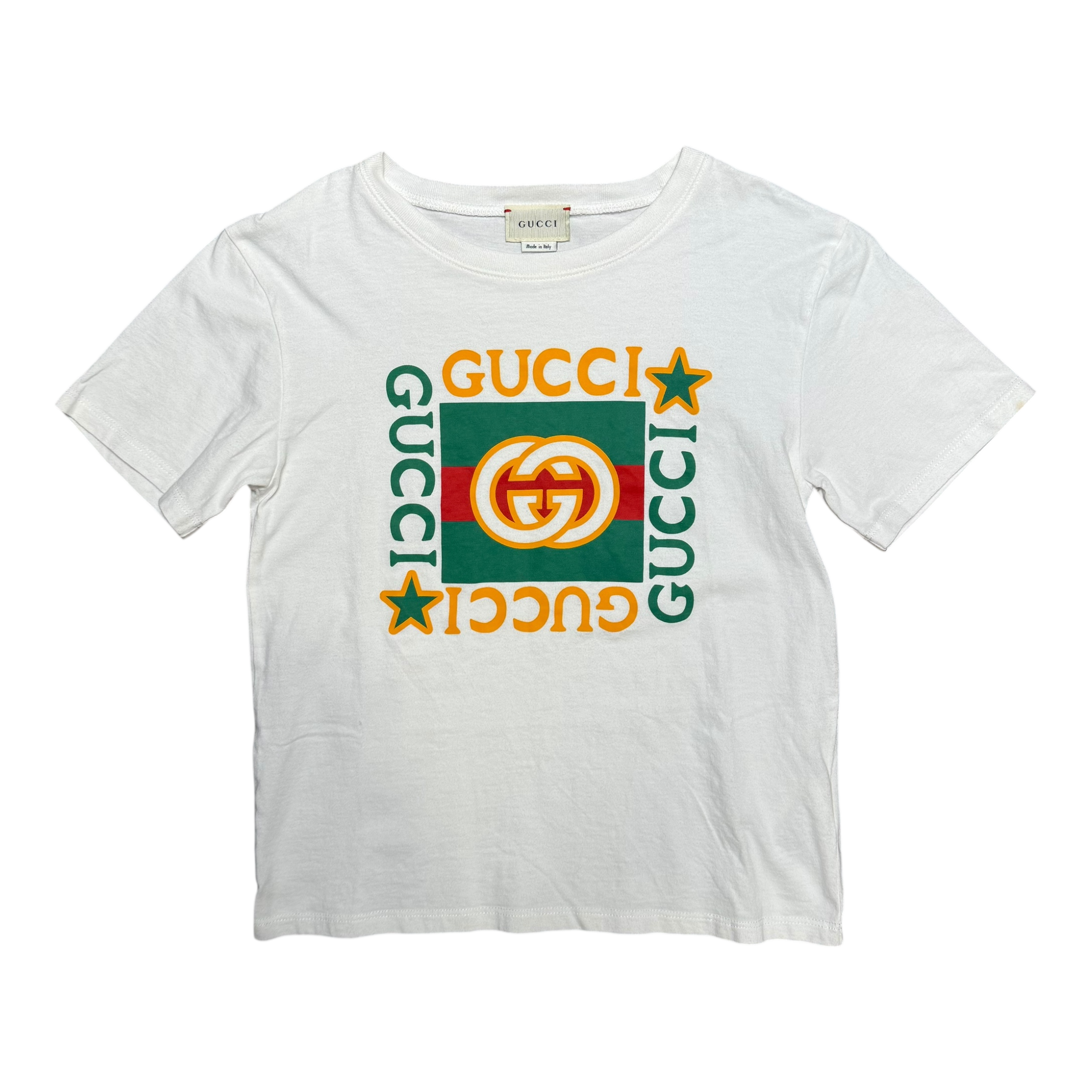 White Gucci baby tee